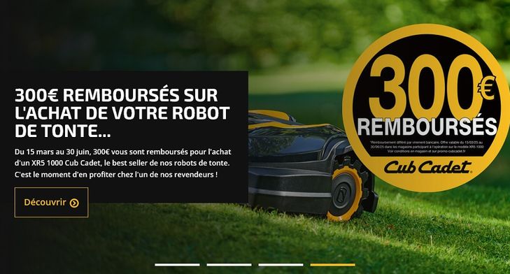 Offre de remboursement XR5 1000